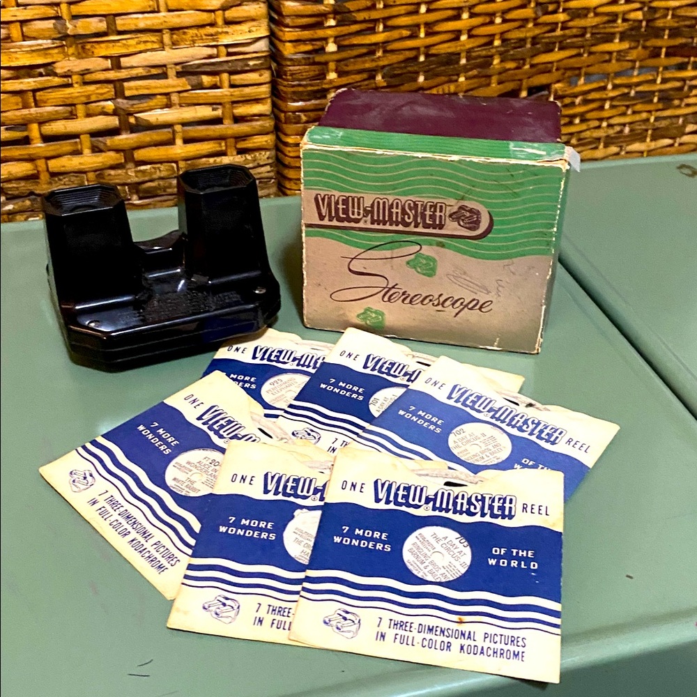 Vintage View-Master Stereoscope Sawyer's Inc Portland Oregon Boxed USA 1940s Toy